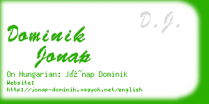 dominik jonap business card